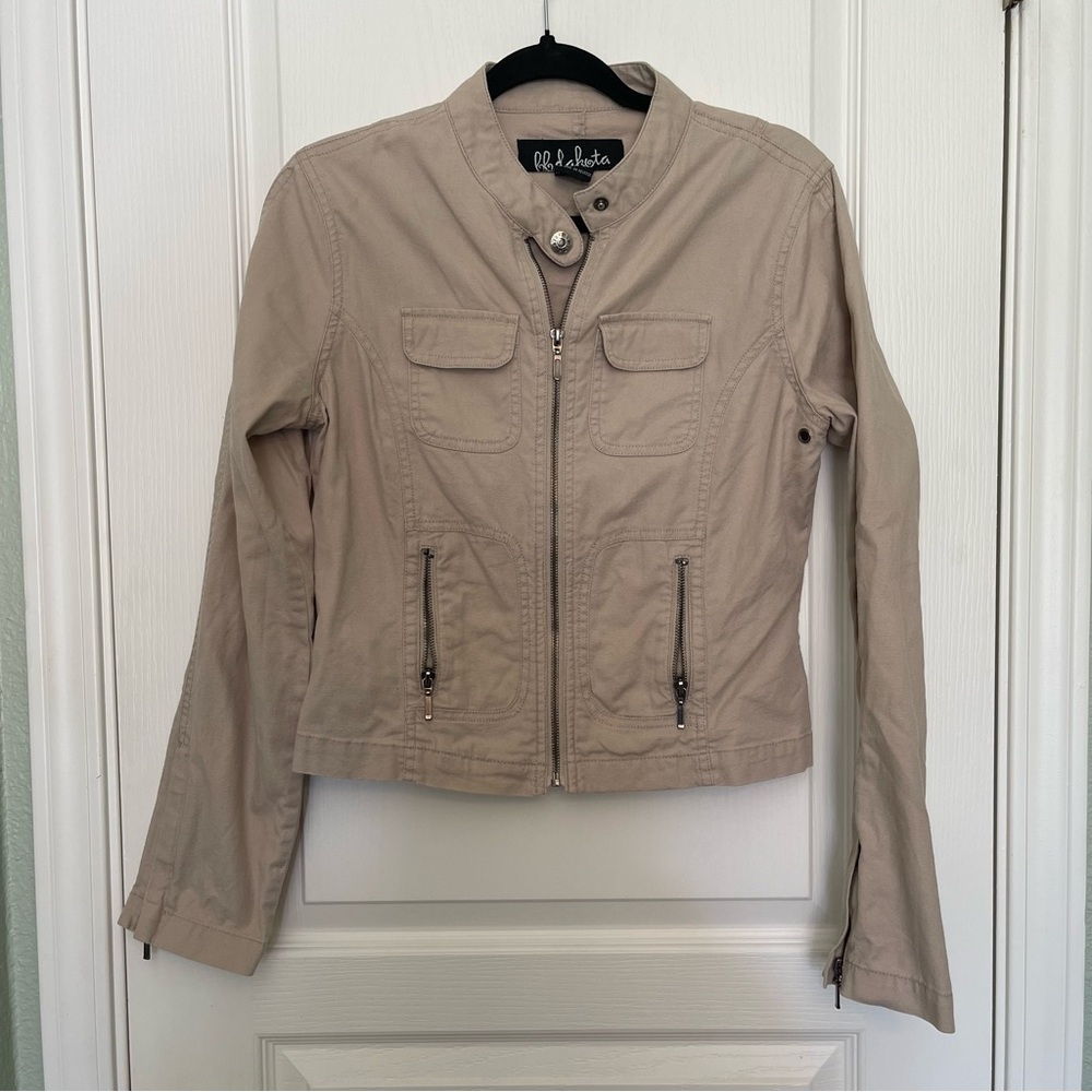 BB Dakota Beige Utility Jacket Cropped M